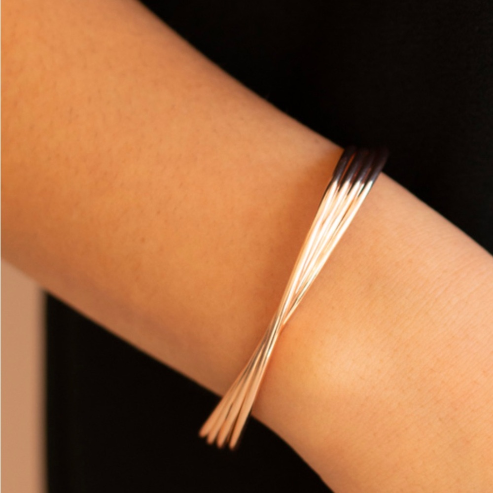 Paparazzi Gold Modern Cuff Bracelet